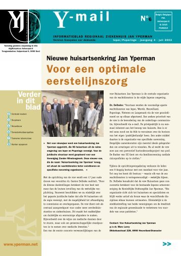 Y-mail juli 2003 - Jan Yperman Ziekenhuis