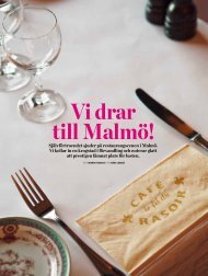 Vi drar till Malmö! - Gourmet