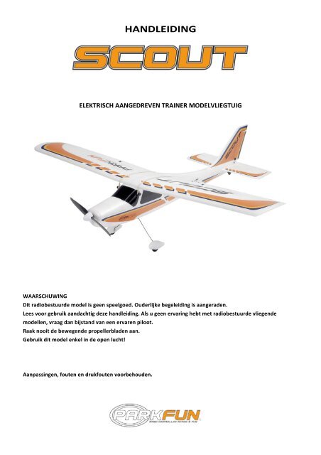 Miniplanes HANDLEIDING - Notices Miniplanes