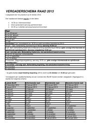 201112 Opinierend agendapunt 10 Bijlage 2 Vergaderschema raad