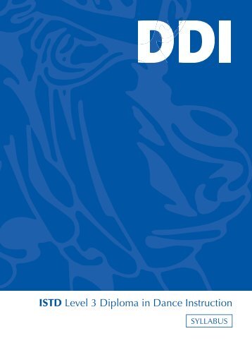 ISTD Level 3 Diploma in Dance Instruction - Imperial Society of ...