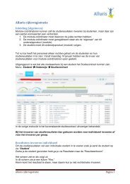 Alluris cijferregistratie - Intranet