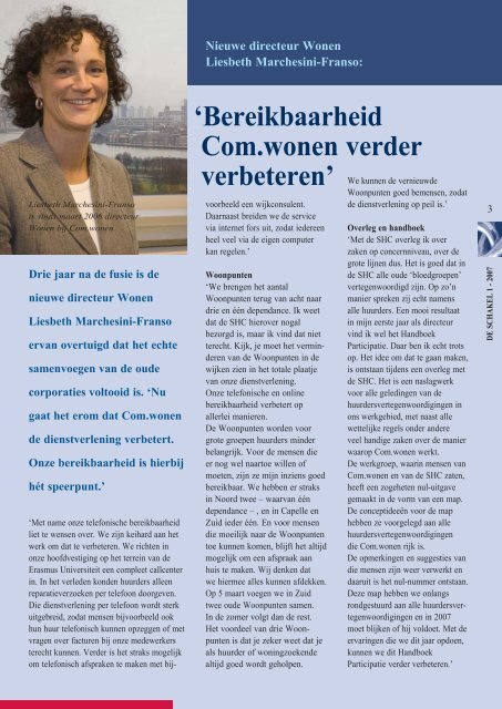 Nieuwe directeur Wonen Liesbeth Marchesini ... - GrafischVolmaakt