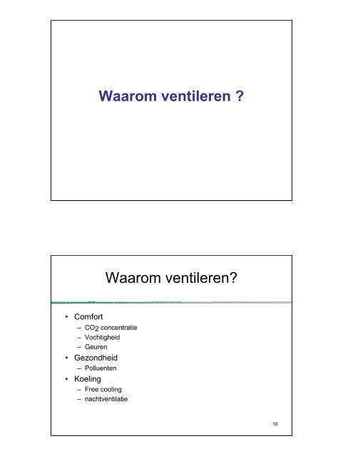 Ventilatie van kantoorgebouwen Een beetje geschiedenis - IBGE