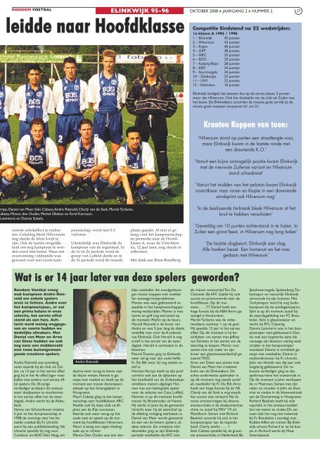 seizoen 2008/2009 nummer 2 - Rondom Voetbal