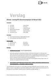 verslag directie overleg - Brussels Consortium Volwassenenonderwijs