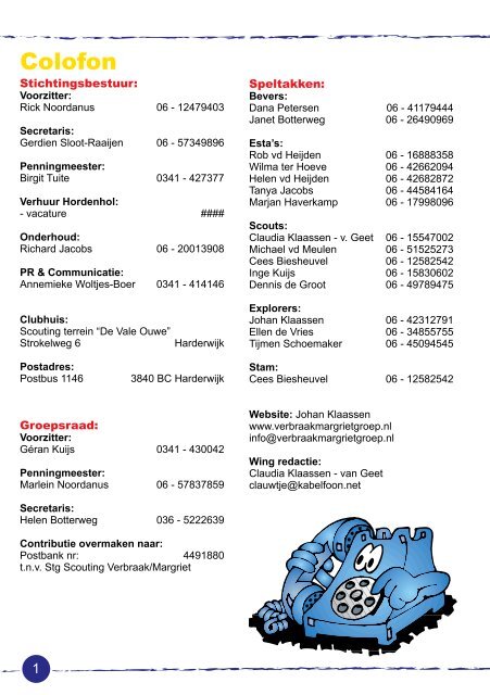 Zomer Versie - Scouting Verbraak Margriet Groep