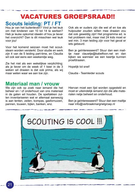 Zomer Versie - Scouting Verbraak Margriet Groep