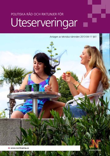 Råd och riktlinjer för uteserveringar - Norrköpings kommun