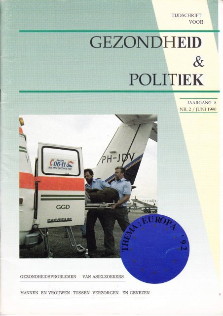 Tijdschrift Gezondheid en Politiek jaargang 1990 nr 2