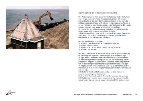 Onderzoeksvraag Den Helder omarmt de zeewering