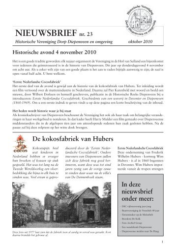 nr. 23 - Historische Vereniging Dorp Diepenveen en Omgeving