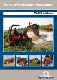 Brochure - Verhoeven Grondverzetmachines BV