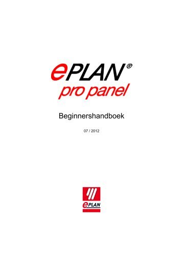 EPLAN Pro Panel Beginnershandboek
