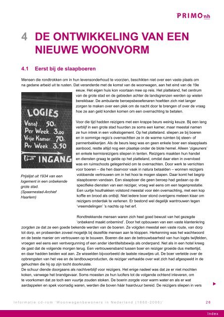 Woonwagenbewoners In Nederland PRIMO 2006 - Woonwagenwijzer