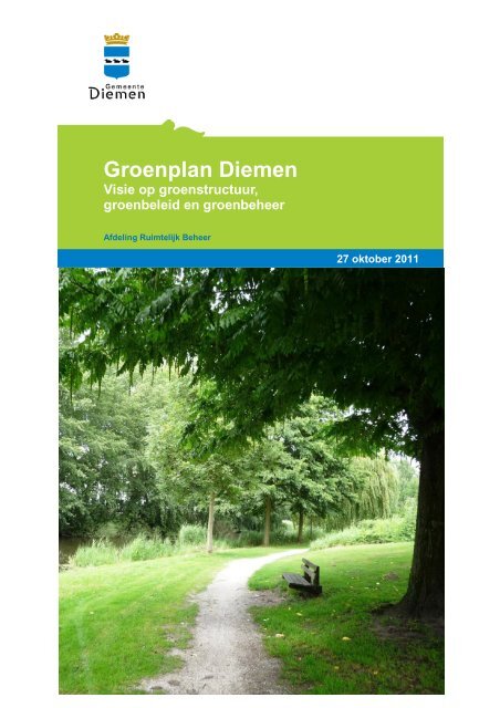 Groenplan Diemen 2011 - Gemeente Diemen