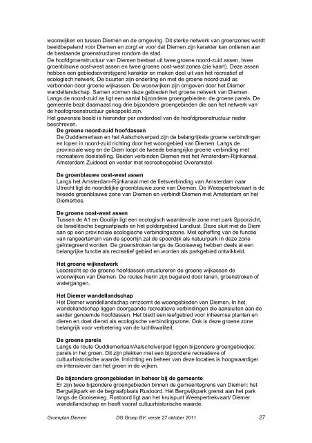 Groenplan Diemen 2011 - Gemeente Diemen