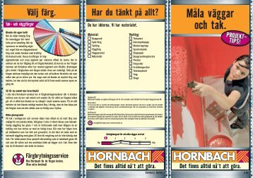 Måla väggar och tak. - Hornbach