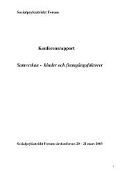 Konferensrapport Samverkan - hinder och framgångsfaktorer ...