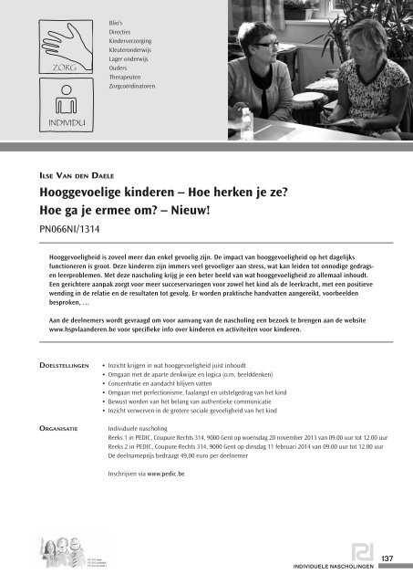 Nascholingsbrochure basisonderwijs 2013-2014 - Pedic