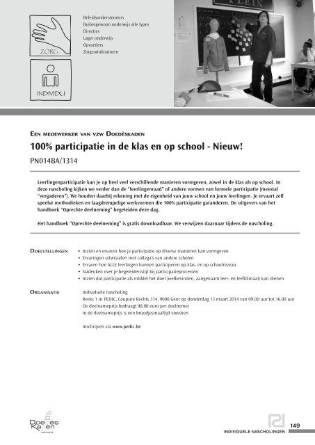 Nascholingsbrochure basisonderwijs 2013-2014 - Pedic