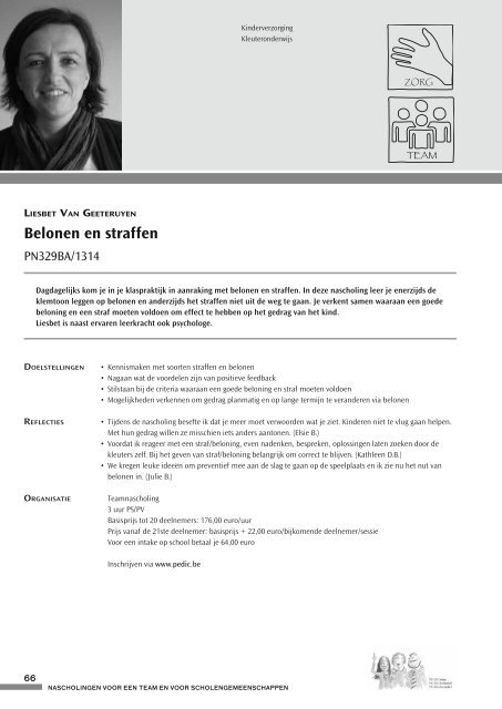 Nascholingsbrochure basisonderwijs 2013-2014 - Pedic