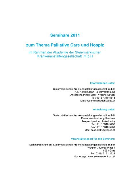 ASK Seminare 2011 - Koordination Palliativbetreuung Steiermark