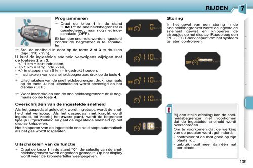 Peugeot 207 Gebruikers Handboek - peugeot207club.nl