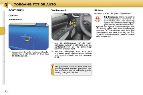 Peugeot 207 Gebruikers Handboek - peugeot207club.nl