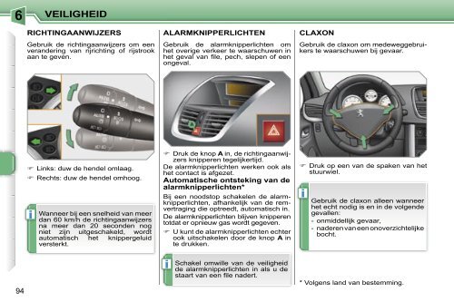 Peugeot 207 Gebruikers Handboek - peugeot207club.nl