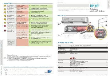 Handleiding IRIS OFF PDF | 486 Ko - BEA Pedestrian