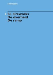 Eindrapport vuurwerkramp: Deel I: SE Fireworks, de ... - NBDC