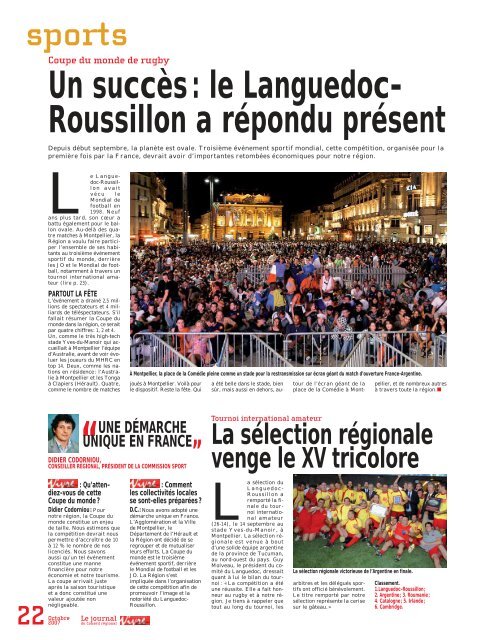 +d'infos - La Région Languedoc-Roussillon