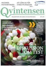 Qvintensen - Statistikfrämjandet