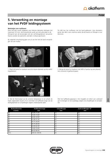 5. Verwerking en montage van het PVDF leidingsysteem - Akatherm