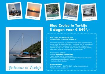 Zeilcruise in Turkije