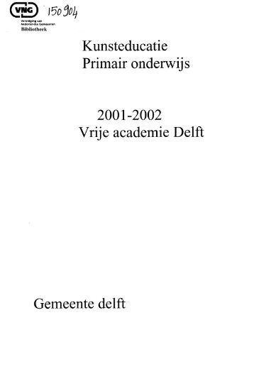 Kunsteducatie primair onderwijs - Vereniging van Nederlandse ...