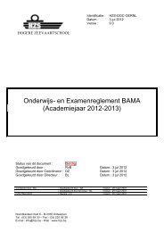 Onderwijs- en examenreglement - Hogere Zeevaartschool