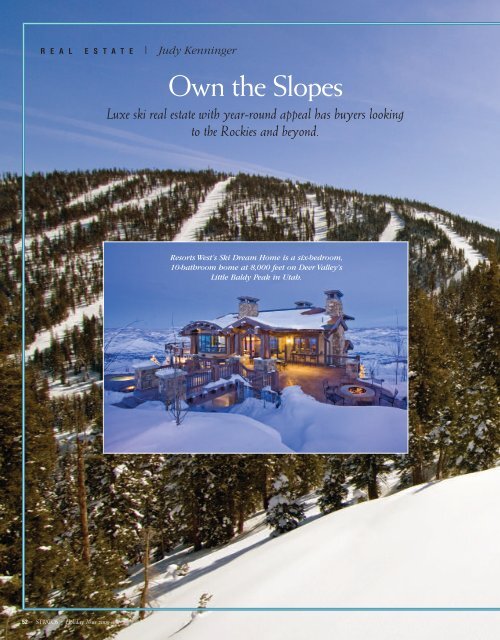Own the Slopes - Resorts West