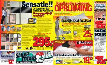 OPRUIMING OPRUIMING - SlaapTotaal Haulerwijk