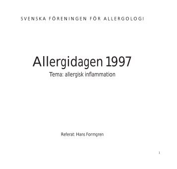 Allergisk inflammation - SFFA