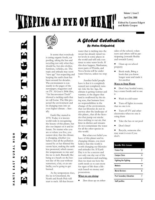 Issue 3 - Hants East Rural High