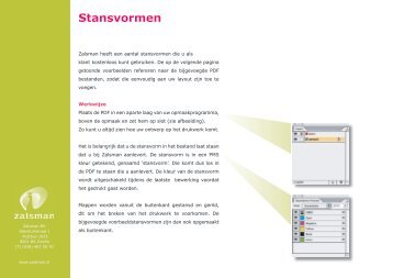 Stansvormen - Zalsman