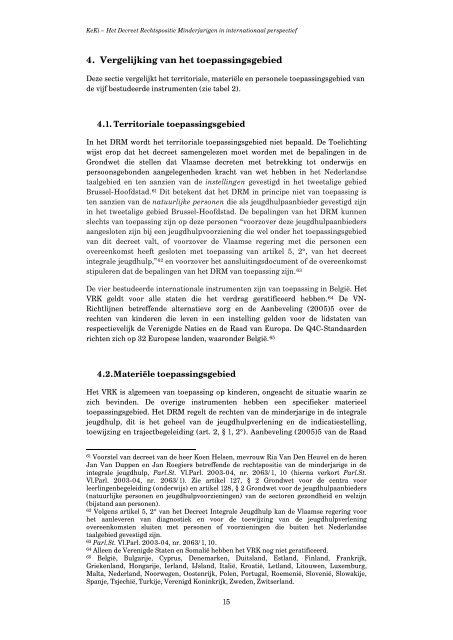 Het Decreet Rechtspositie Minderjarigen in internationaal perspectief