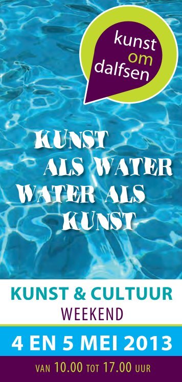 KUNST ALS WATER WATER ALS KUNST - Paulien Design