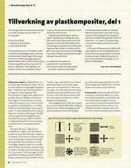 Tillverkning av plastkompositer, del 1 - Plastnet.se