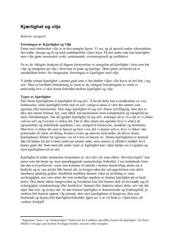 Kjærlighet og vilje - Muligheten.no