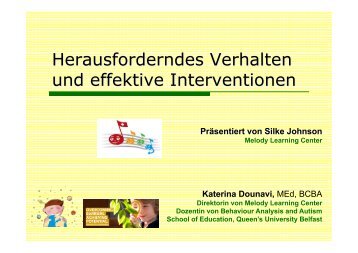 Herausforderndes Verhalten und effektive Interventionen - Melody ...