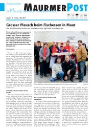 Ausgabe 18 vom 3. Mai 2013 [PDF, 12.6 MB] - Maurmer Post