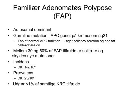 Colons epiteliale tumorer - Gastro.patologi.org